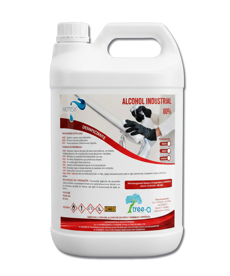 Envase Alcohol Industrial 80% - Kemisk Tree-a